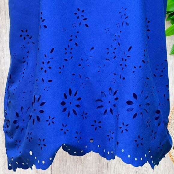 Cynthia Rowley Womens Top Size M Floral Cutout Lined Sleeveless - Picture 3 of 9